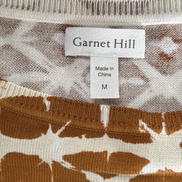 NWOT Garnet Hill Silk Cotton Knit Top Size M - Picture 4 of 7